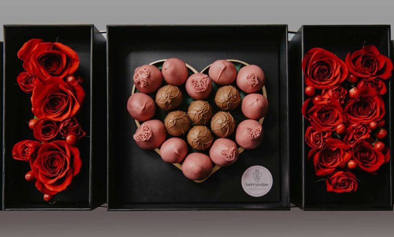 Indulge in the Sweet Delight of Berryccino's Chocolate-Covered Strawberry Bouquets for Mother's Day 2023